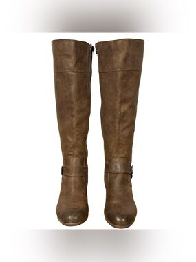 A2 by Aerosoles Creativity Knee High Riding Boots Women's 7.5 Brown Zipper
